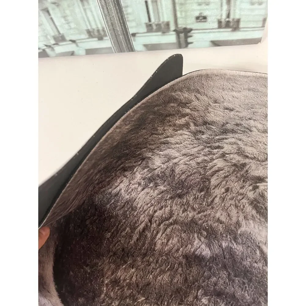Realistic Cat Shaped Anti-Slip Floor Mat Soft Plush Home Decor Carpet